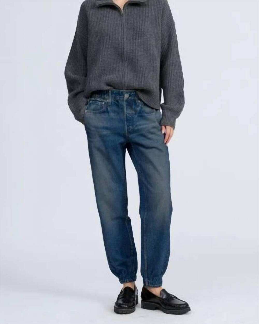 NEW RAG & BONE miramar fleece pull on jogger pants in almeda